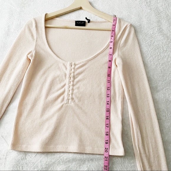 UO Out From Under Super Soft Ribbed Henley Top - Picture 10 of 14